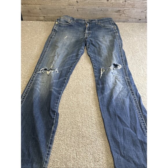 Wrangler 20x Jeans Men 32x36 Tag "32X34" ACTUAL Heavy Stich  42 Vintage Boot - Picture 3 of 16